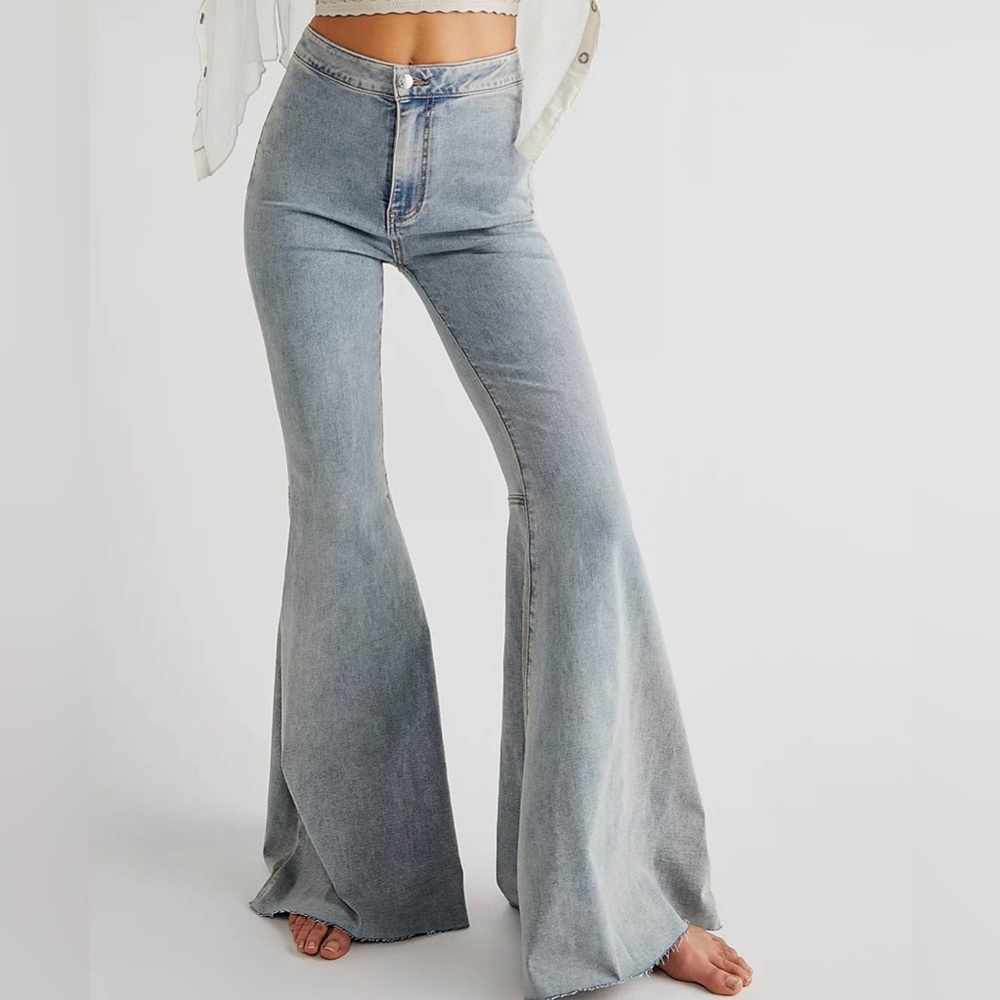 Free People: We The Free Just Float On Flare Jeans